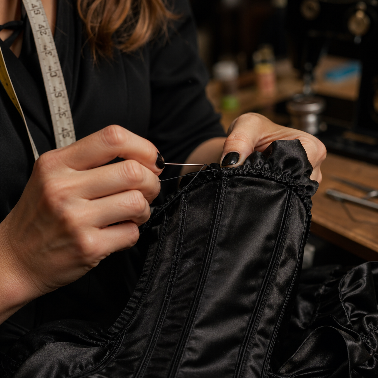 Custom handcrafted corset detail — Dream Corset