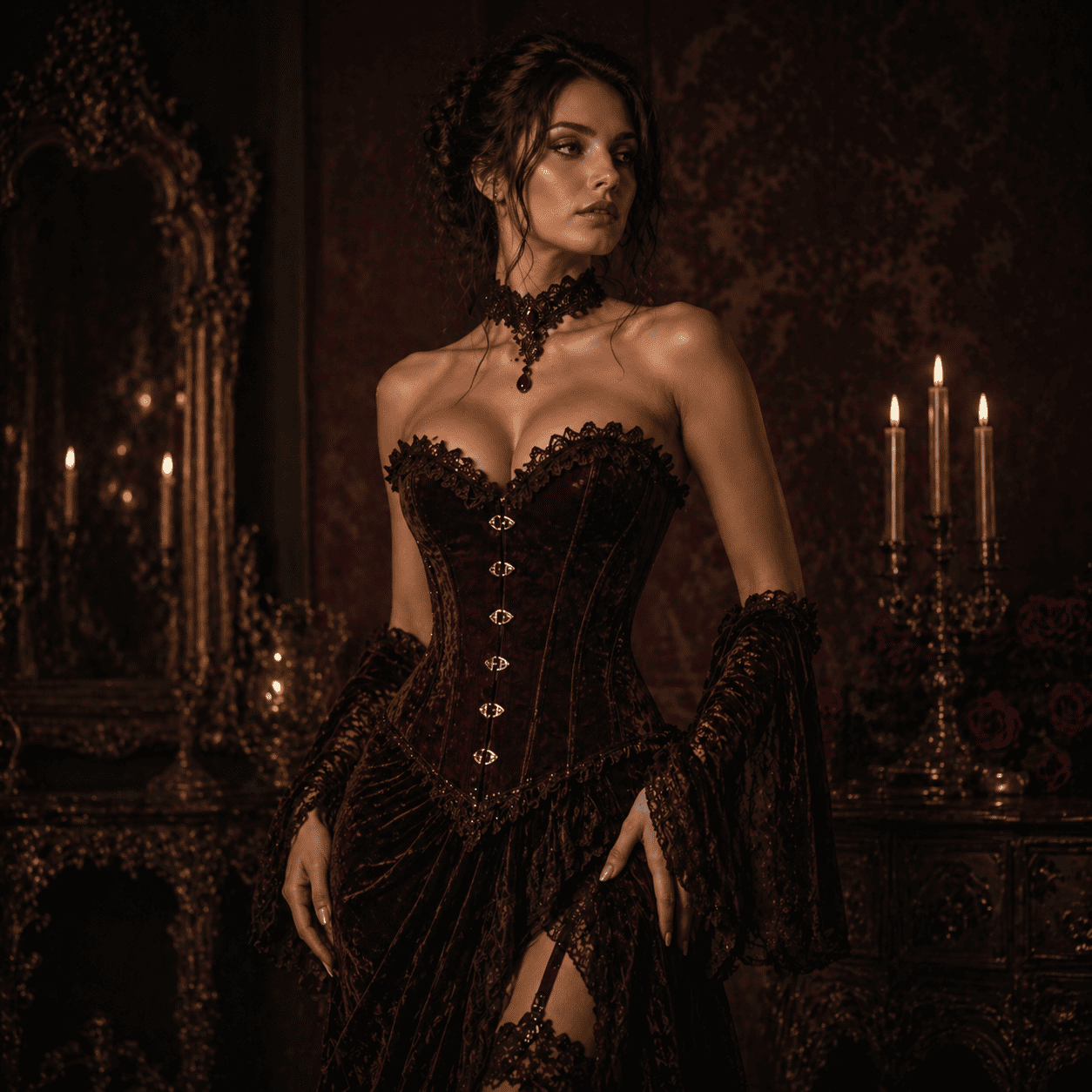 Velvet Evening Corset